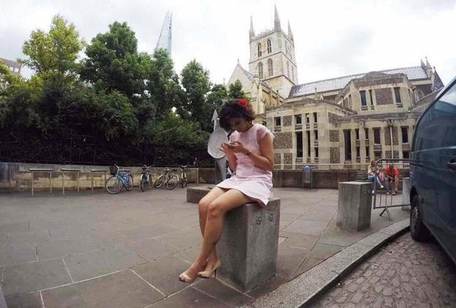 Is she busy posting those pictures on social media? Is she busy posting those pictures on social media?