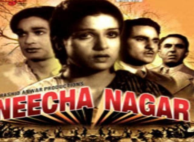 Neecha Nagar (1949), written by Abbas, was one of the first Indian films to receive international critical acclaim abroad — it won the award for best film at the Cannes festival. (Habitat Film Festival) Neecha Nagar (1949), written by Abbas, was one of the first Indian films to receive international critical acclaim abroad — it won the award for best film at the Cannes festival. (Habitat Film Festival)