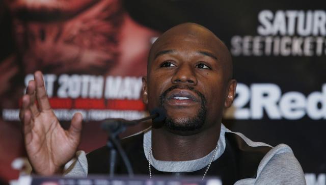 Floyd Mayweather during a press conference. (REUTERS) Floyd Mayweather during a press conference. (REUTERS)