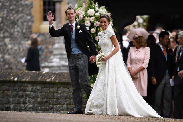 Pippa Middleton and her new husband James Matthews leave St Mark's Church in Englefield, west of London, on May 20, 2017 following their wedding ceremony. (AFP Photo) Pippa Middleton and her new husband James Matthews leave St Mark's Church in Englefield, west of London, on May 20, 2017 following their wedding ceremony. (AFP Photo)
