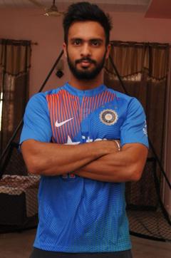 Mandeep at home in Jalandhar (Pardeep Pandit/HT)