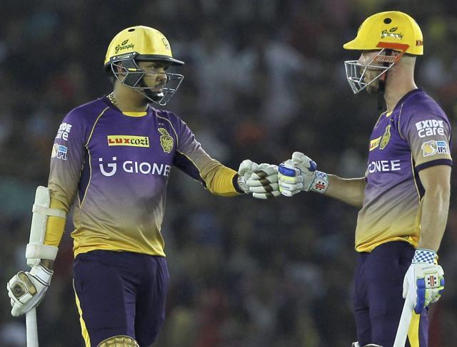 Sunil Narine and Chris Lynn provided some sparks for Kolkata Knight Riders during IPL 2017. (PTI)