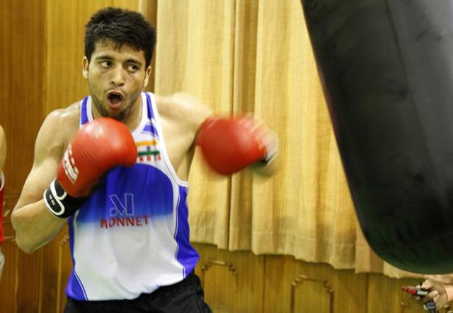 Sumit is a great fan of the legendary Muhammad Ali and draws inspiration from him. (HT File Photo) Sumit is a great fan of the legendary Muhammad Ali and draws inspiration from him. (HT File Photo)
