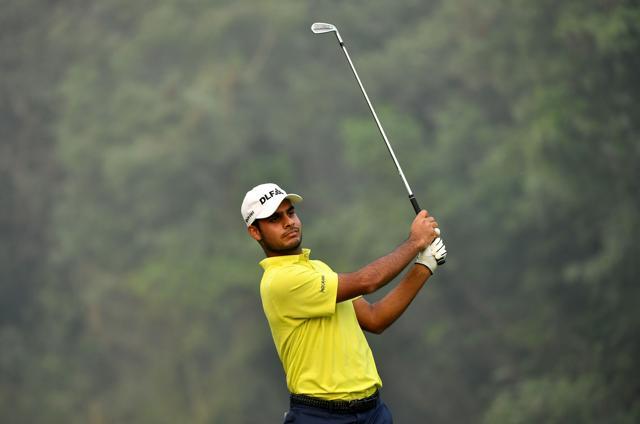 Shubhankar Sharma during a tournament at Delhi Golf Club. (Photo: Paul Lakatos/Asian Tour)
