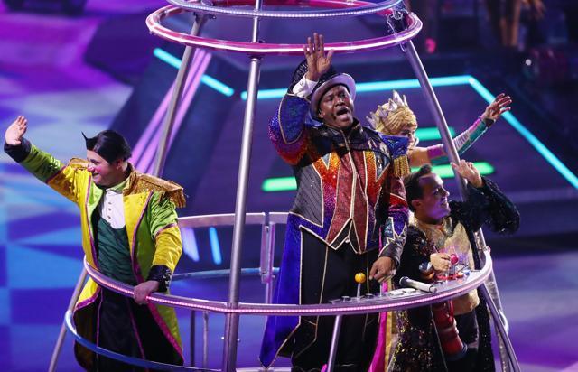 Jonathan Lee Iverson performs in the closing number on the final day of the Ringling Bros Barnum and Bailey Circus. (AFP Photo) Jonathan Lee Iverson performs in the closing number on the final day of the Ringling Bros Barnum and Bailey Circus. (AFP Photo)