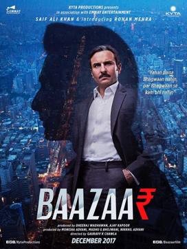 Saif Ali Khan on the poster of Baazaar. Saif Ali Khan on the poster of Baazaar.