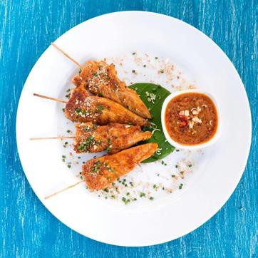 A plate of chicken satay at TBSE. (Photo: TBSE) A plate of chicken satay at TBSE. (Photo: TBSE)