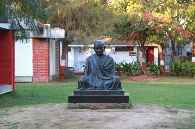 A statue of Mahatma Gandhi at the Sabarmati Ashram in Ahmedabad, Gujarat. (Shutterstock) A statue of Mahatma Gandhi at the Sabarmati Ashram in Ahmedabad, Gujarat. (Shutterstock)