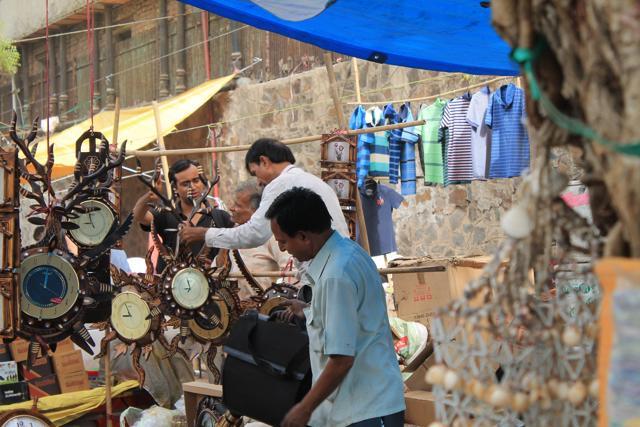 From clocks to clothes, everything is on sale at Chor Bazaar. (Arghya Chakraborty)