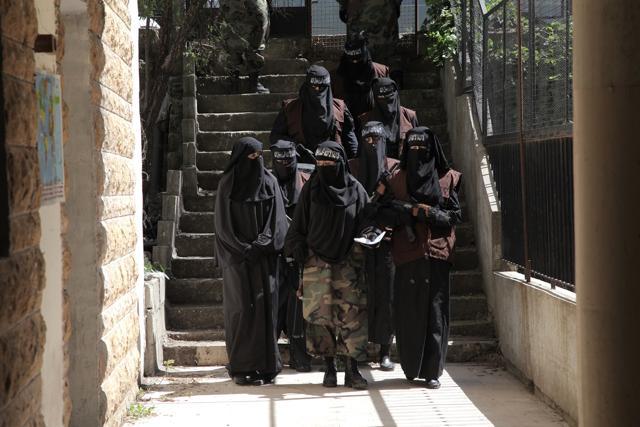 A handout picture provided by the Middle East Broadcasting Center (MBC) gruop shows actors on the set of the prime-time series "Black Crows" at the group studios in Lebanon on March 30, 2016. (AFP Photo) A handout picture provided by the Middle East Broadcasting Center (MBC) gruop shows actors on the set of the prime-time series "Black Crows" at the group studios in Lebanon on March 30, 2016. (AFP Photo)