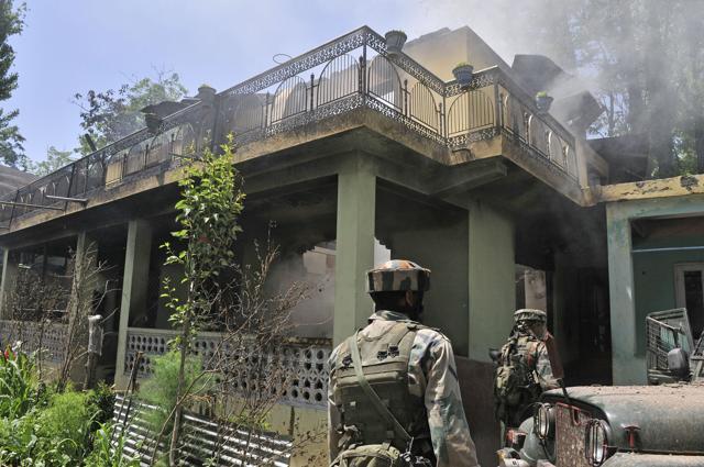 Sabzar Ahmad Bhat, head of the Hizbul Mujahideen militant group, was killed in an overnight gunfight in Kashmir’s Tral. (Waseem Andrabi/ HT Photo) Sabzar Ahmad Bhat, head of the Hizbul Mujahideen militant group, was killed in an overnight gunfight in Kashmir’s Tral. (Waseem Andrabi/ HT Photo)