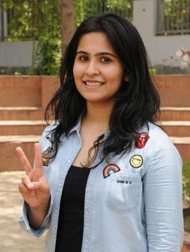 Saloni Chhabra of Blue Bells Model School. Saloni Chhabra of Blue Bells Model School.