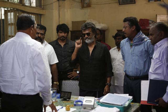 Rajinikanth plays a Tamil migrant in Mumbai in the film. Rajinikanth plays a Tamil migrant in Mumbai in the film.