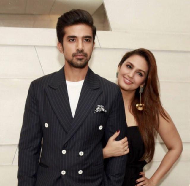 Saqib Saleem and Huma Qureshi pose during a promotional event for Doobara. Saqib Saleem and Huma Qureshi pose during a promotional event for Doobara.