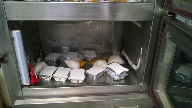 A peek into what Versova residents were served on Friday afternoon. (HT Photo) A peek into what Versova residents were served on Friday afternoon. (HT Photo)