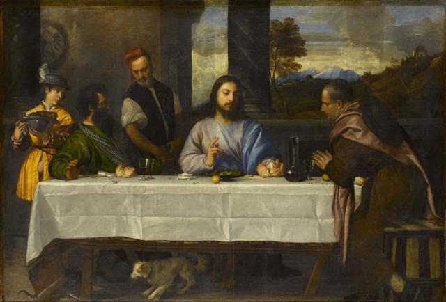 “Supper at Emmaus “ by Titian, (c.1530) (RMN-Grand Palais (musée du Louvre) / Christian Jean) “Supper at Emmaus “ by Titian, (c.1530) (RMN-Grand Palais (musée du Louvre) / Christian Jean)