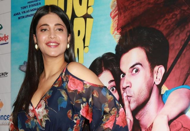 Shruti Haasan during a press conference to promote her upcoming film Behen Hogi Teri in New Delhi. (IANS) Shruti Haasan during a press conference to promote her upcoming film Behen Hogi Teri in New Delhi. (IANS)