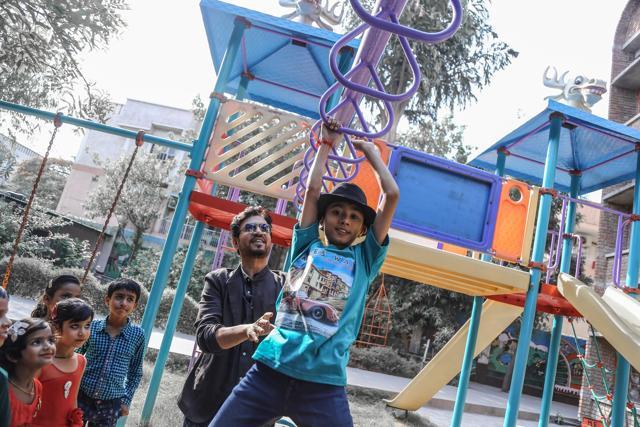 Actor Irrfan Khan says kids should be able to explore their talent and interests, and get introduced to subjects practically. (Raajessh Kashyap/HT)
