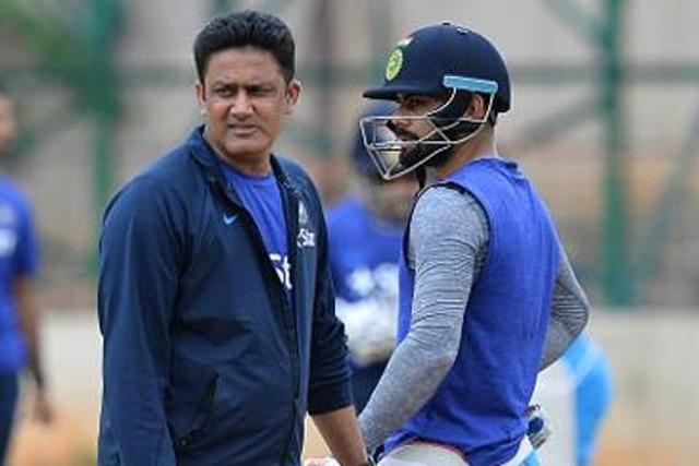 There are reports of rift between Indian cricket captain Virat Kohli and head coach Anil Kumble. (AFP/Getty Images)