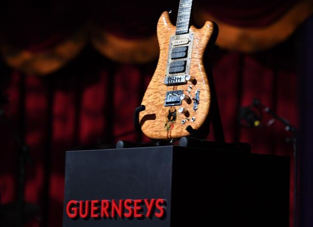Known as Wolf, the custom-made electric guitar was a constant concert companion of Garcia until his death. (AFP) Known as Wolf, the custom-made electric guitar was a constant concert companion of Garcia until his death. (AFP)