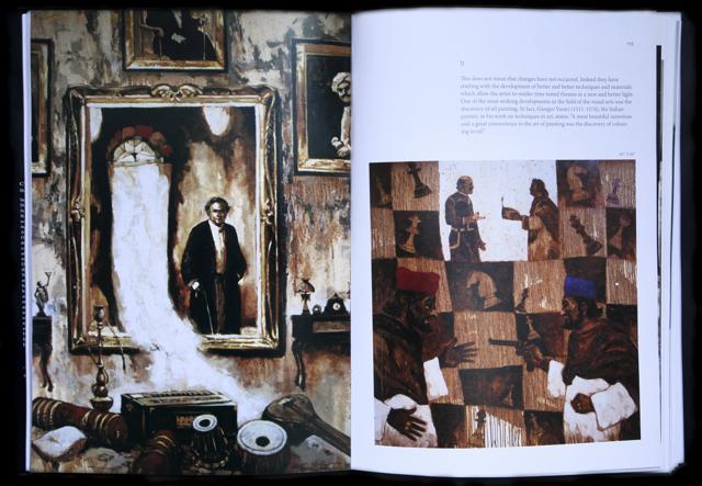 A collage of Satyajit Ray’s films depicted through paintings by Sanjay Bhattacharyya. A collage of Satyajit Ray’s films depicted through paintings by Sanjay Bhattacharyya.
