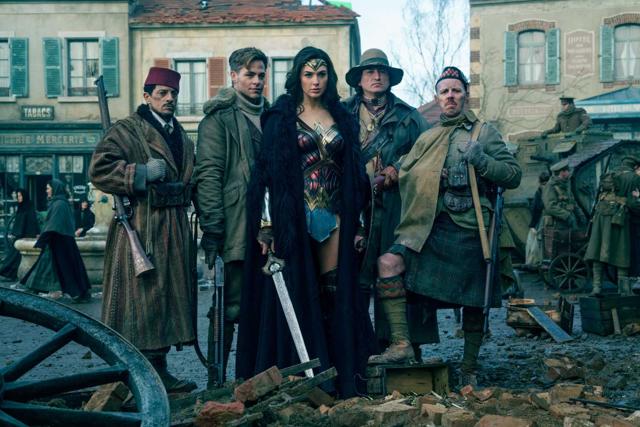 A sweet little team. While they could have been used as just faces that stare in awe as Diana does her thing, these men had their own piece of work cut out for them. A sweet little team. While they could have been used as just faces that stare in awe as Diana does her thing, these men had their own piece of work cut out for them.