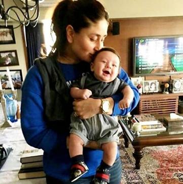 A picture of Taimur giggling in his mother’s arms went viral A picture of Taimur giggling in his mother’s arms went viral