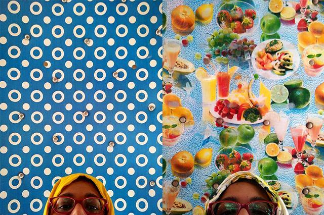 (Left) Dots and repetitive patterns are popular too. This brilliant blue is also available in green. (Right) A favourite. I call this one picnic in the sky. Look closely, it even as condensation droplets. (Rachel Lopez/HT Photo)