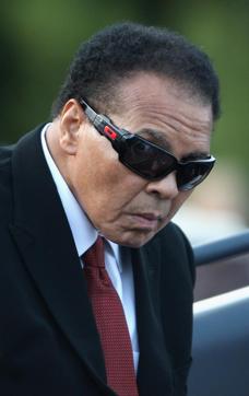 Boxer Muhammad Ali parades around the ring in the back of a landrover at the 2009 Alltech FEI European Jumping & Dressage Championships in the grounds of Windsor Castle on August 28, 2009 in Windsor, England. (Chris Jackson/Getty Images) Boxer Muhammad Ali parades around the ring in the back of a landrover at the 2009 Alltech FEI European Jumping & Dressage Championships in the grounds of Windsor Castle on August 28, 2009 in Windsor, England. (Chris Jackson/Getty Images)