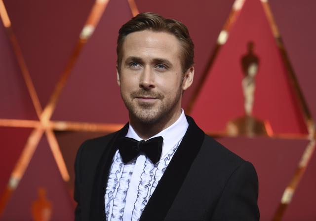 Ryan Gosling arrives at the Oscars in Los Angeles. Gosling was nominated for best actor for his role in La La Land. (Richard Shotwell/Invision/AP)