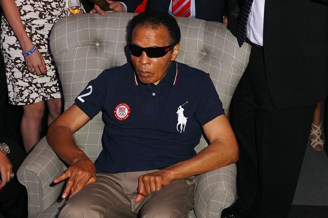 Muhammad Ali attends the U.S. Olympic Committee Benefit Gala at USA House at the Royal College of Art on July 26, 2012 in London, England. (Joe Scarnici/Getty Images) Muhammad Ali attends the U.S. Olympic Committee Benefit Gala at USA House at the Royal College of Art on July 26, 2012 in London, England. (Joe Scarnici/Getty Images)