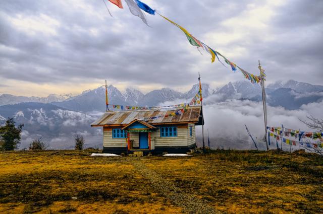 Picturesque house in traditional colours in Arunachal Pradesh. (Shutterstock) Picturesque house in traditional colours in Arunachal Pradesh. (Shutterstock)