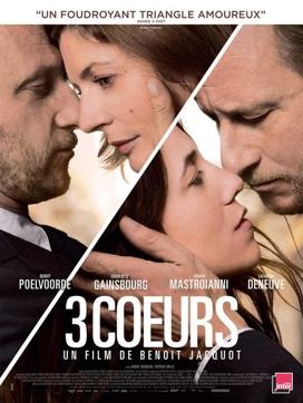 A poster of the French movie Three Hearts.