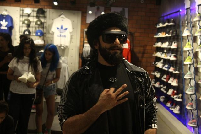 Ranveer Singh during the launch of an Adidas Store in Mumbai. (IANS) Ranveer Singh during the launch of an Adidas Store in Mumbai. (IANS)