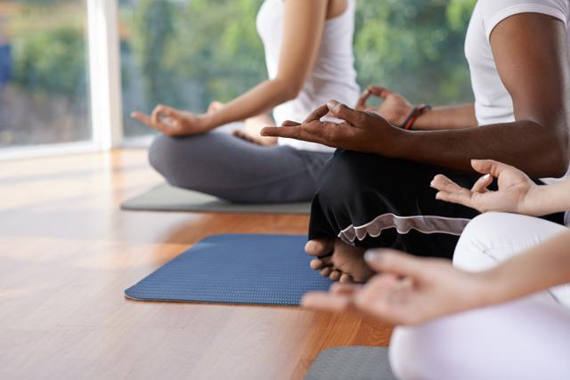 Stretching and meditation were also part of the treatment. (Shutterstock)