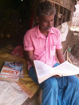 Halder passed plus two level exam in 2000. Since then he has appeared in the medical entrance test every year. (HT Photo) Halder passed plus two level exam in 2000. Since then he has appeared in the medical entrance test every year. (HT Photo)