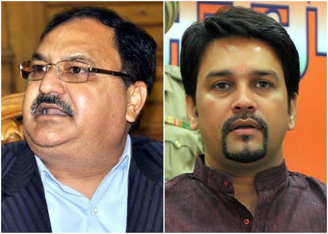 (From left) Jagat Prakash Nadda and Anurag Thakur (HT File Photos) (From left) Jagat Prakash Nadda and Anurag Thakur (HT File Photos)