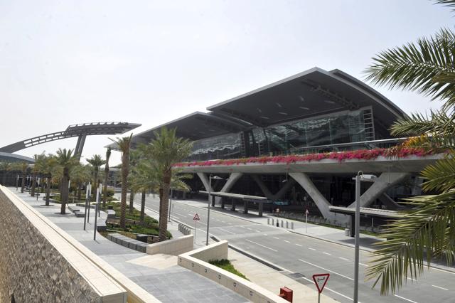 This April 2014 file photo shows the empty main terminal building of the Hamad International Airport (HIA) in Doha, Qatar. (AP) This April 2014 file photo shows the empty main terminal building of the Hamad International Airport (HIA) in Doha, Qatar. (AP)