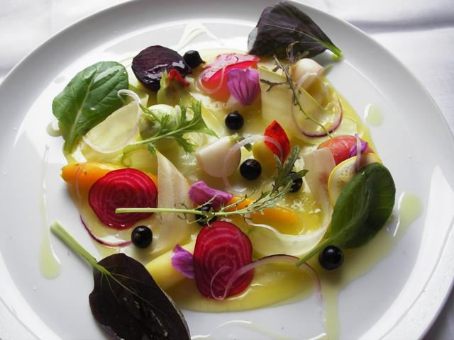Legume En Aigre Doux, one of the many celebrated dishes at L’Arpège