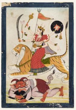 The Goddess Triumphant (Pahari Painting by BN Goswamy and Eberhard Fischer) The Goddess Triumphant (Pahari Painting by BN Goswamy and Eberhard Fischer)