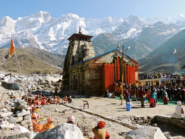 Kedarnath Temple on the opening day (Akshaya Tritiya, 9 May 2015) (Vaibhav Kaul) Kedarnath Temple on the opening day (Akshaya Tritiya, 9 May 2015) (Vaibhav Kaul)