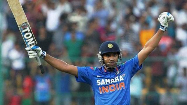 Rohit Sharma of Indian cricket team celebrates his ton against Sri Lanka cricket team at the Eden Gardens. (HT Photo) Rohit Sharma of Indian cricket team celebrates his ton against Sri Lanka cricket team at the Eden Gardens. (HT Photo)