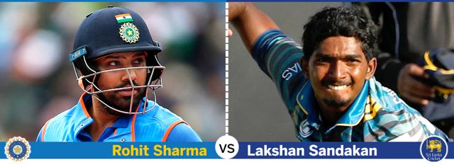 Rohit Sharma made a brilliant comeback to international cricket but he could face a test in the form of Lakshan Sandakan on Thursday. (HT Photo) Rohit Sharma made a brilliant comeback to international cricket but he could face a test in the form of Lakshan Sandakan on Thursday. (HT Photo)
