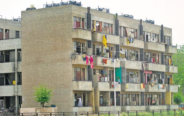 The rehabilitation colony of Dhanas was built in accordance with the urban rules of planning. (HT Photo) The rehabilitation colony of Dhanas was built in accordance with the urban rules of planning. (HT Photo)