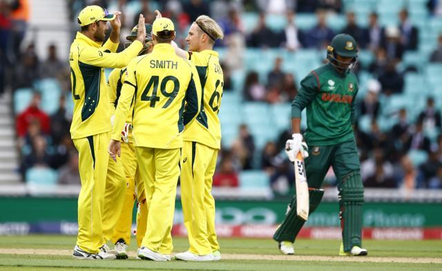 Australia's Adam Zampa (C) performed well against Bangladesh. (REUTERS) Australia's Adam Zampa (C) performed well against Bangladesh. (REUTERS)