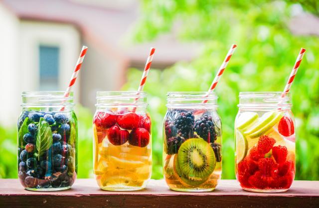 Lemon water, apple cinnamon water, ginger mango and cucumber lemon are some popular types of detox water. (iStockphoto)