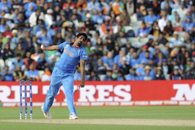 Birmingham : India's Jasprit Bumrah bowls during the ICC Champions Trophy match between India and Pakistan. (AP) Birmingham : India's Jasprit Bumrah bowls during the ICC Champions Trophy match between India and Pakistan. (AP)