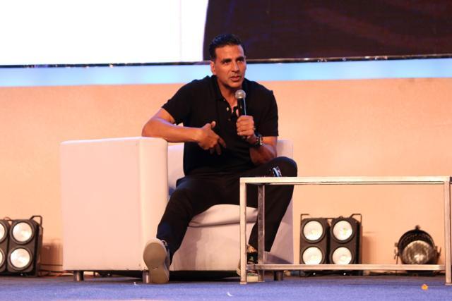 Mumbai: Actor Akshay Kumar at Transform Maharashtra Innovative Exhibition in Mumbai on May 1, 2017. (IANS) Mumbai: Actor Akshay Kumar at Transform Maharashtra Innovative Exhibition in Mumbai on May 1, 2017. (IANS)