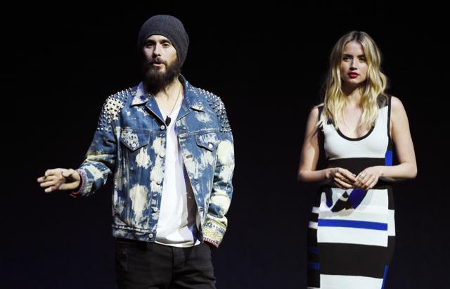 Jared Leto, left, and Ana de Armas, cast members in the upcoming film Blade Runner 2049, discuss the film during the Warner Bros. Pictures presentation at CinemaCon 2017 at Caesars Palace. (Chris Pizzello/Invision/AP) Jared Leto, left, and Ana de Armas, cast members in the upcoming film Blade Runner 2049, discuss the film during the Warner Bros. Pictures presentation at CinemaCon 2017 at Caesars Palace. (Chris Pizzello/Invision/AP)