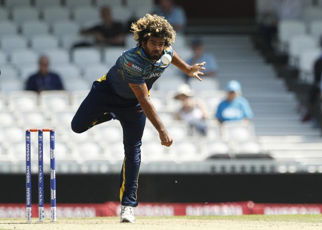 Lasith Malinga has been reduced to pitching deliveries well wide of off-stump in the hope batsmen will toe-end their shots. (REUTERS) Lasith Malinga has been reduced to pitching deliveries well wide of off-stump in the hope batsmen will toe-end their shots. (REUTERS)